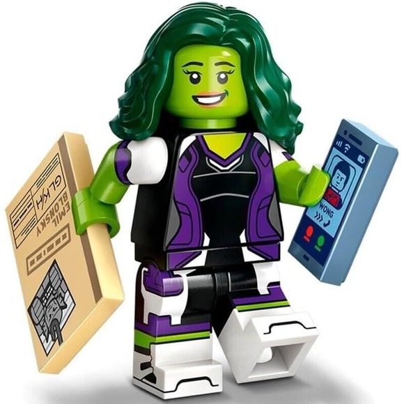 LEGO Marvel Studios Series 2 She Hulk‎ Minifigure & Acc. (71039) New Retired CMF - Picture 1 of 3